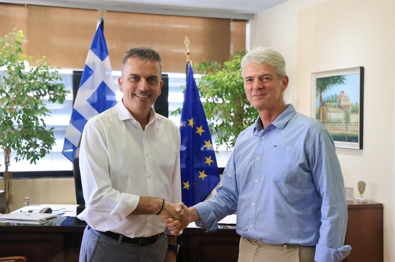 Στον Θ. Μαμάκο ο Δ. Μπίκος – Στο επίκεντρο η συνεργασία στην Πολιτική Προστασία