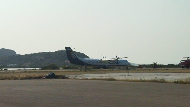 Συναγερμός στη Νάξο: Πρόβλημα σε κινητήρα αεροσκάφους εν ώρα απογείωσης